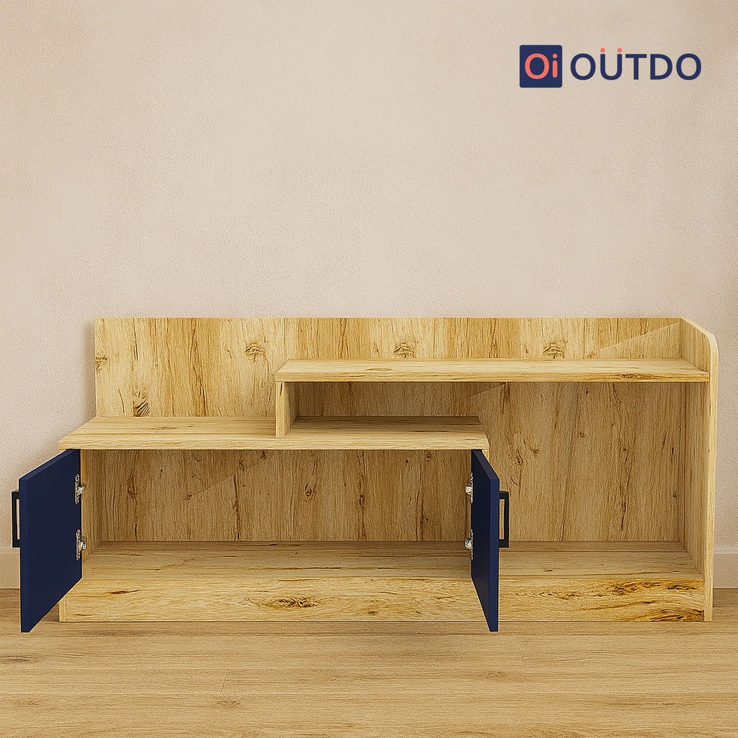 ViewFold TV Unit | Flagstaff Oak Navy Blue