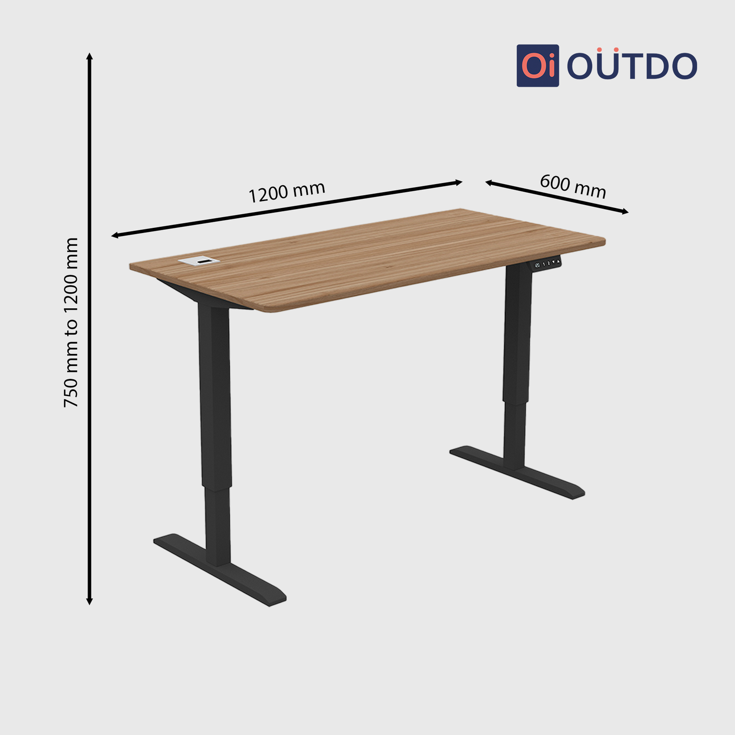 FlexPro Sit-Stand Smart Desk | Dingo Oak