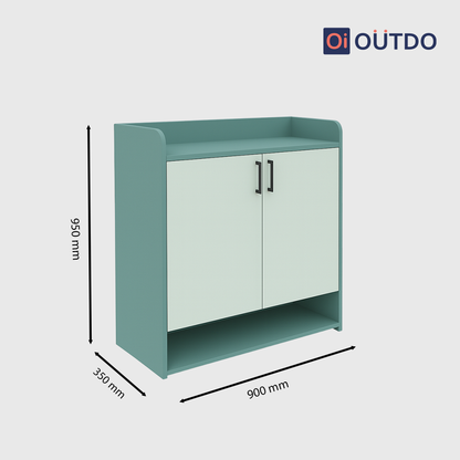 StepNest Shoe Rack | Fern Green Water Green