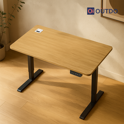 FlexPro Sit-Stand Smart Desk | Tundra Oak