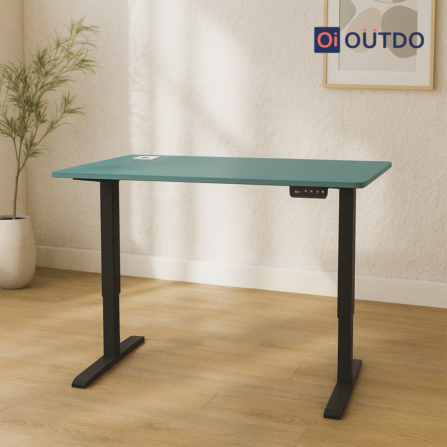 FlexPro Sit-Stand Smart Desk | FERN GREEN