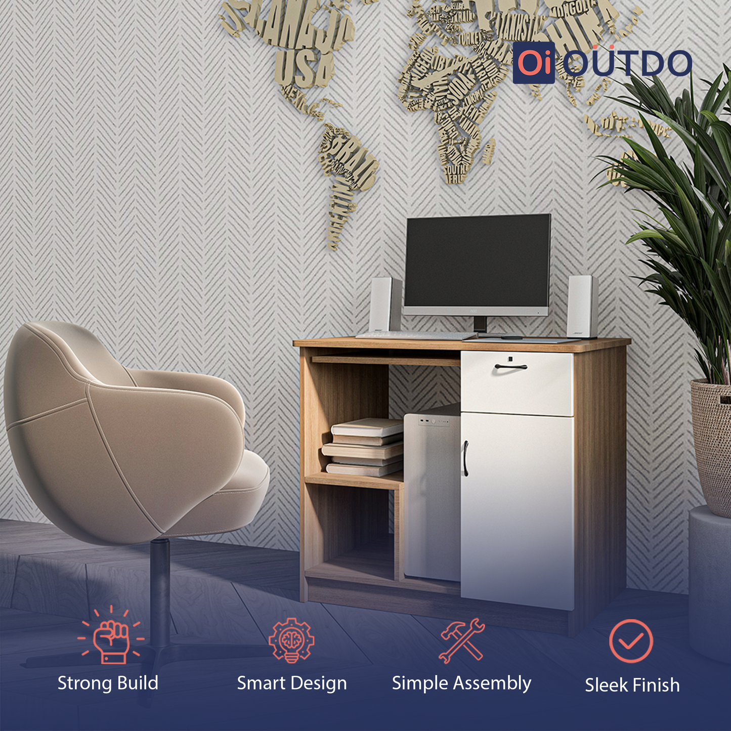 Outdo UrbanSmart Study Desk