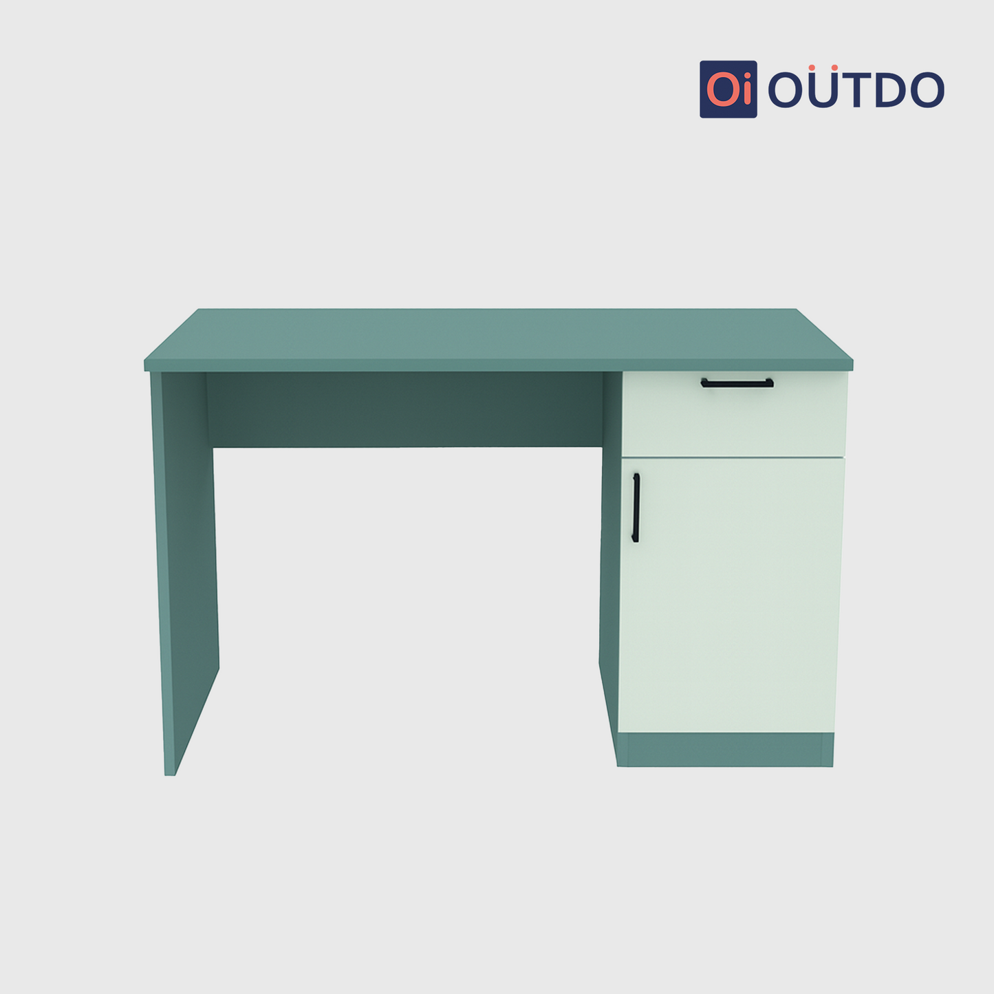 TaskNest Study Desk | Fern Green Water Green