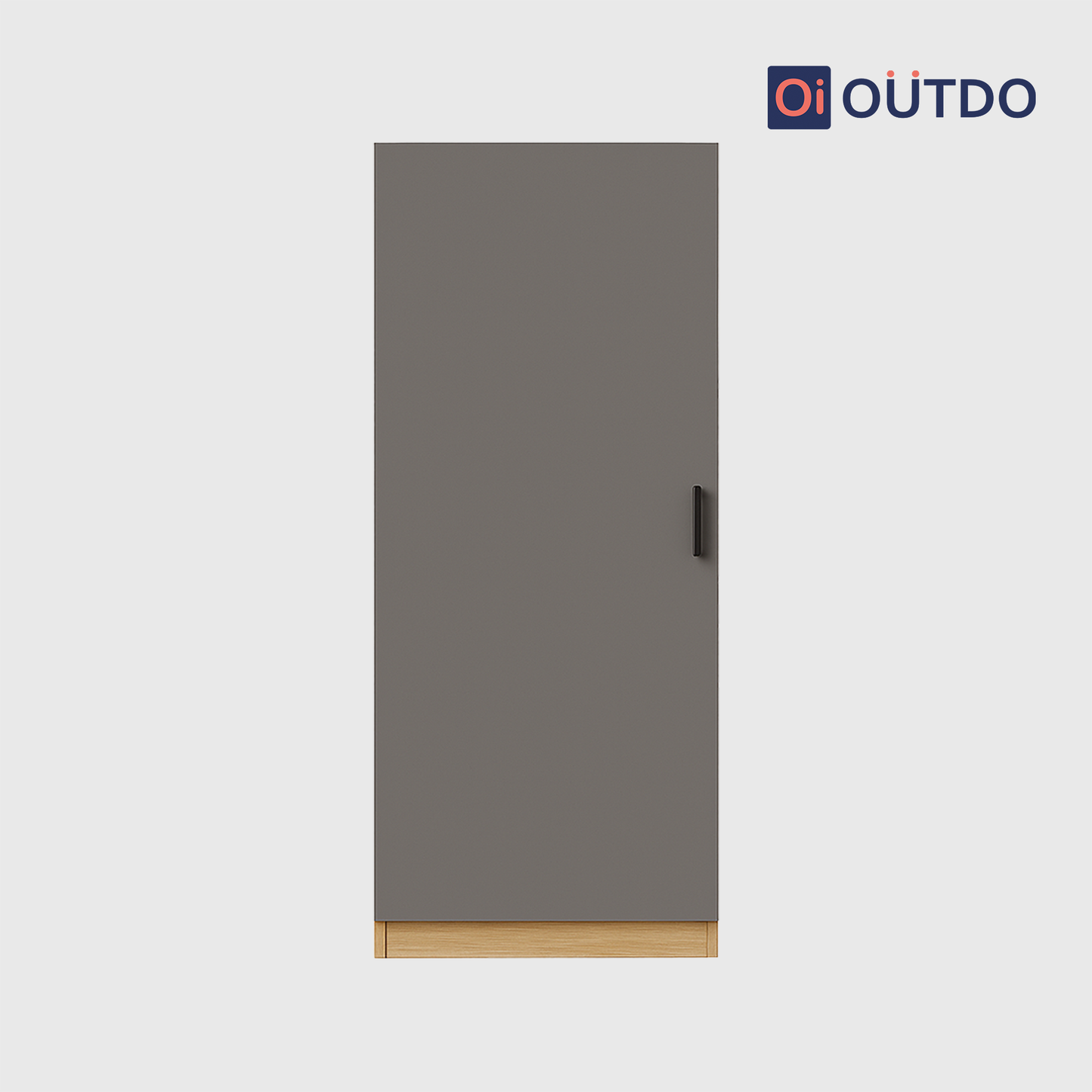 Slimora Single Door Wardrobe | Tundra Oak Slate Grey