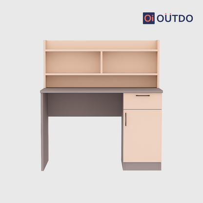 Clario Study Desk with Book Shelf | Voila Clay