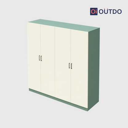 StoreForm 4 Door Wardrobe |Fern Green Water Green