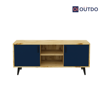SymView TV Unit | Flagstaff Oak Navy Blue