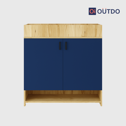 SoleGuard Shoe Rack | Flagstaff Oak Navy Blue
