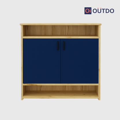 QuickTuck Shoe Rack  | Flagstaff Oak Navy Blue