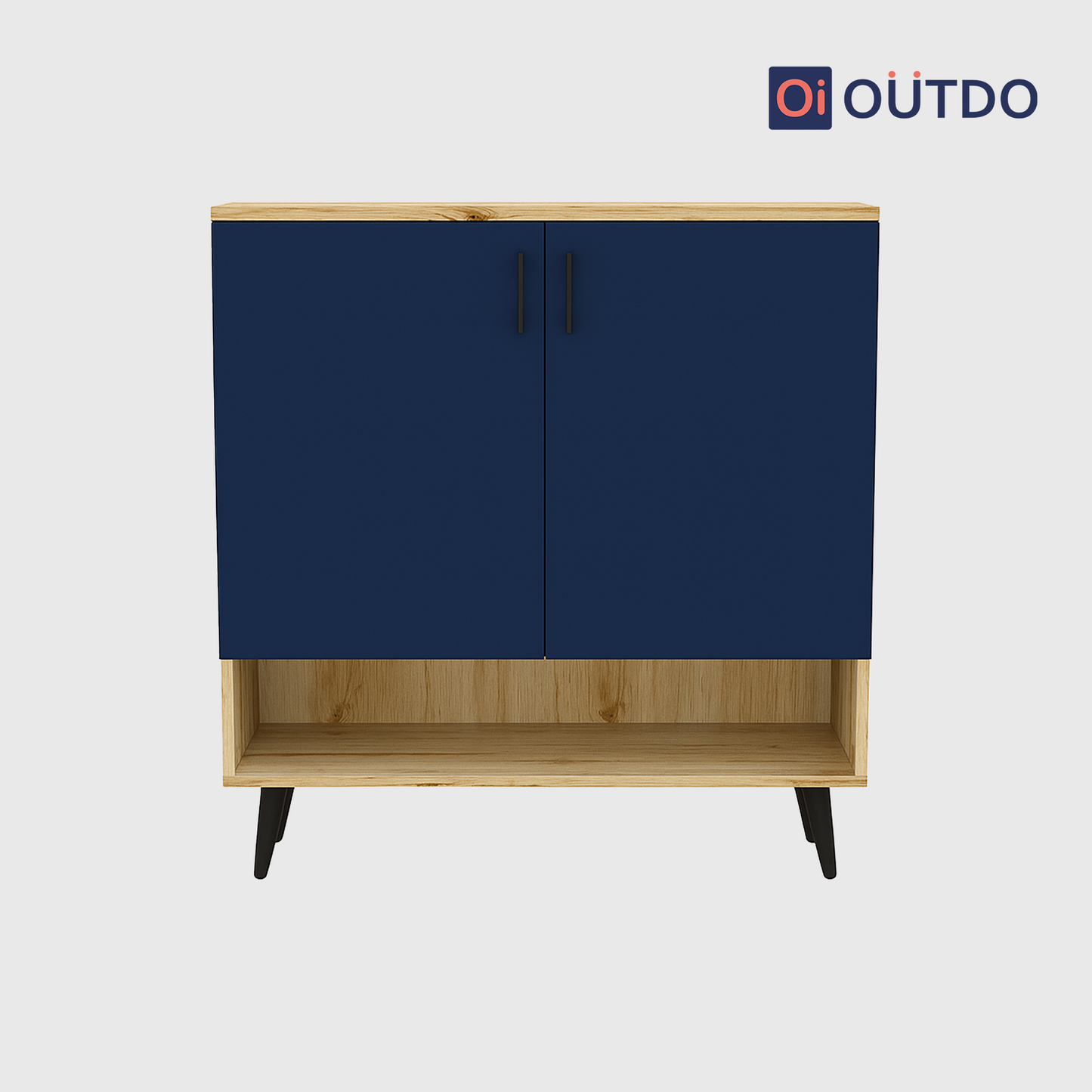 ShoeSync Shoe Rack | Flagstaff Oak Navy Blue