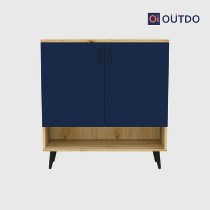 ShoeSync Shoe Rack | Flagstaff Oak Navy Blue