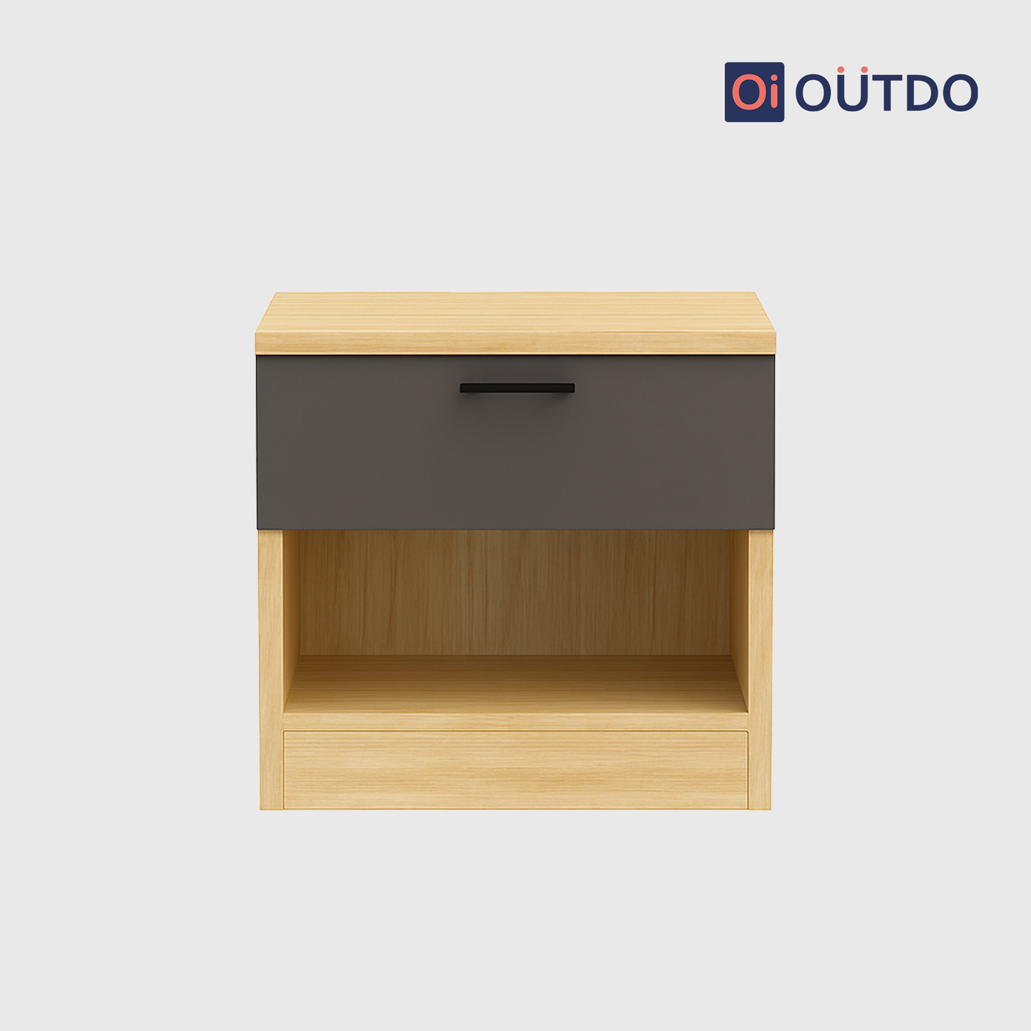 NiteBlock Bed Side Table | Tundra Oak Slate Grey