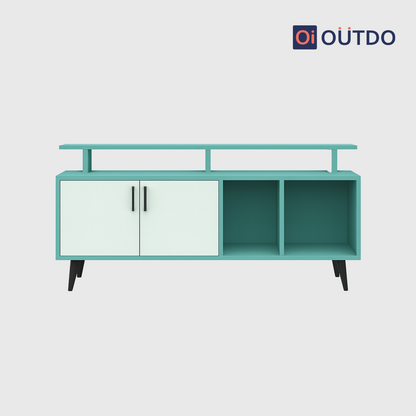 TierView TV Unit | Fern Green Water Green