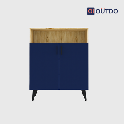 LiftLoom Shoe Rack | Flagstaff Oak Navy Blue