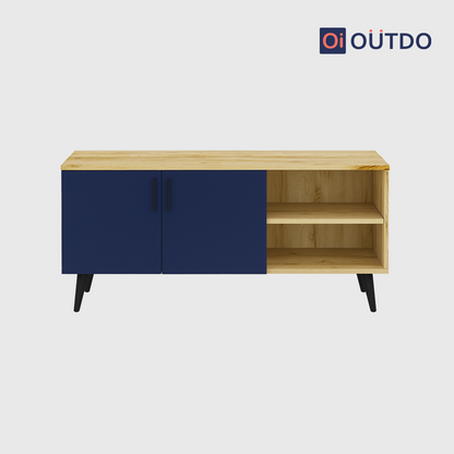 DualView TV Unit | Flagstaff Oak Navy Blue