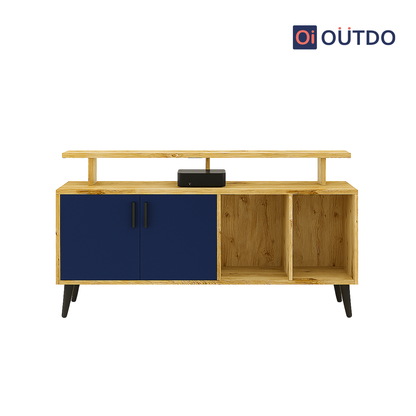 TierView TV Unit | Flagstaff Oak Navy Blue