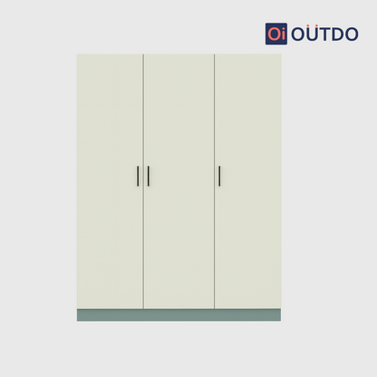 Compaxo 3 Door Wardrobe  | Fern Green Water Green