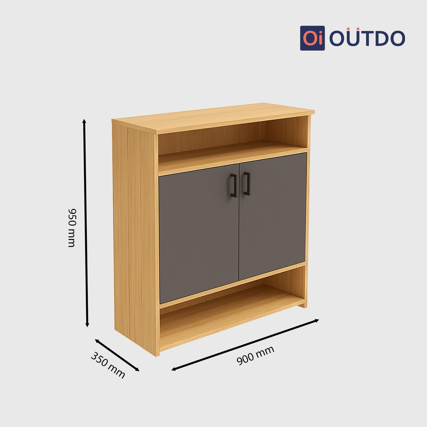 QuickTuck Shoe Rack | Tundra Oak Slate Grey