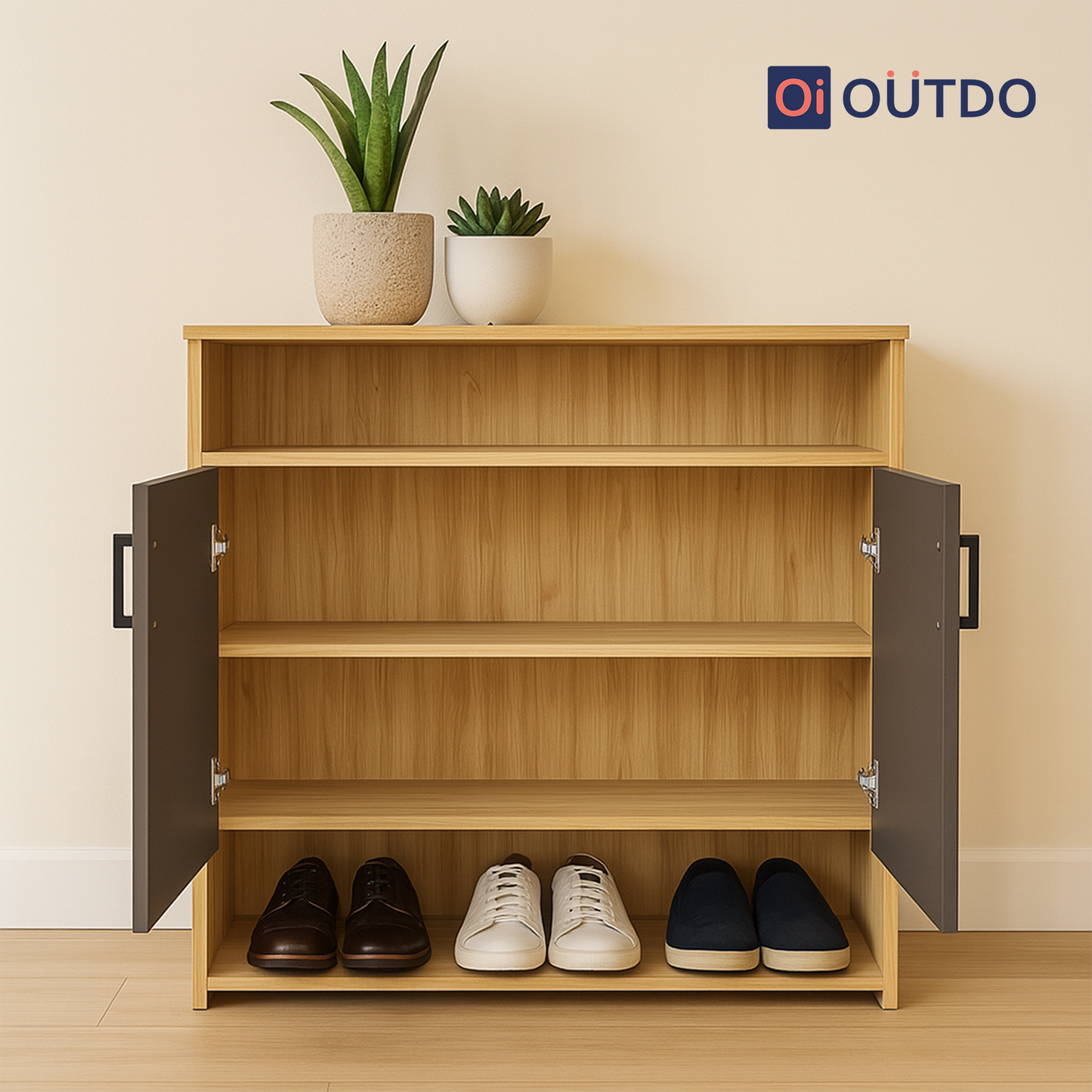 QuickTuck Shoe Rack | Tundra Oak Slate Grey