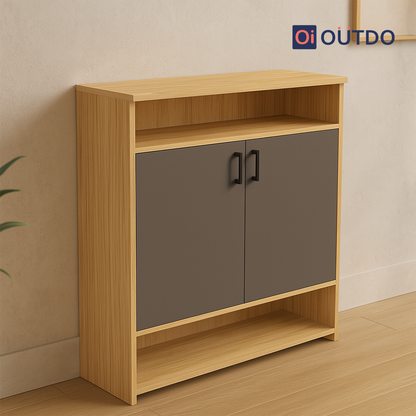 QuickTuck Shoe Rack | Tundra Oak Slate Grey