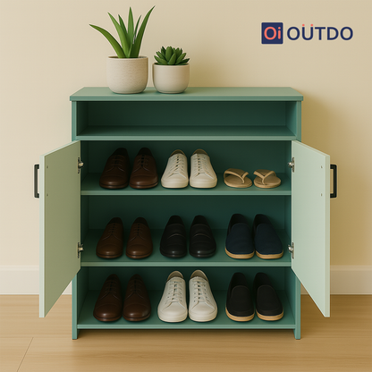 QuickTuck Shoe Rack | Fern Green Water Green
