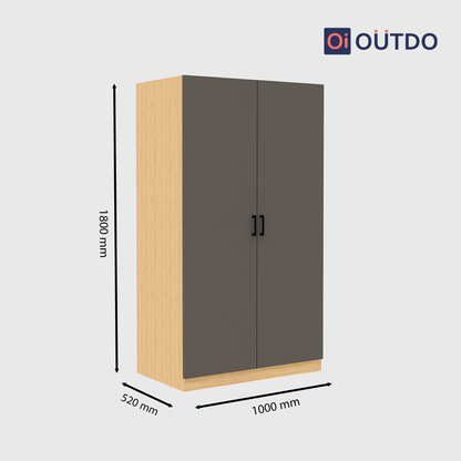 Moduno 2 Door Wardrobe | Tundra Oak Slate Grey