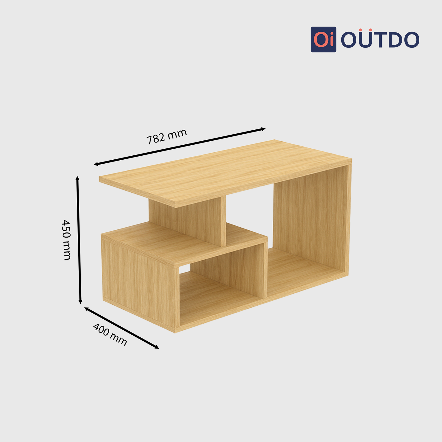 StepBrew Coffee Table | Tundra Oak Slate Grey