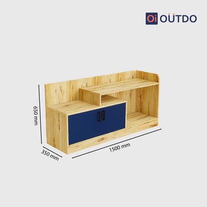 ViewFold TV Unit | Flagstaff Oak Navy Blue