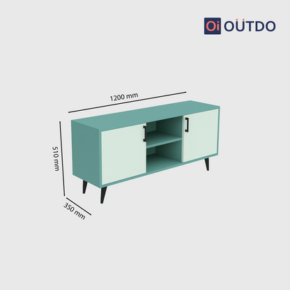 SymView TV Unit | Fern Green Water Green