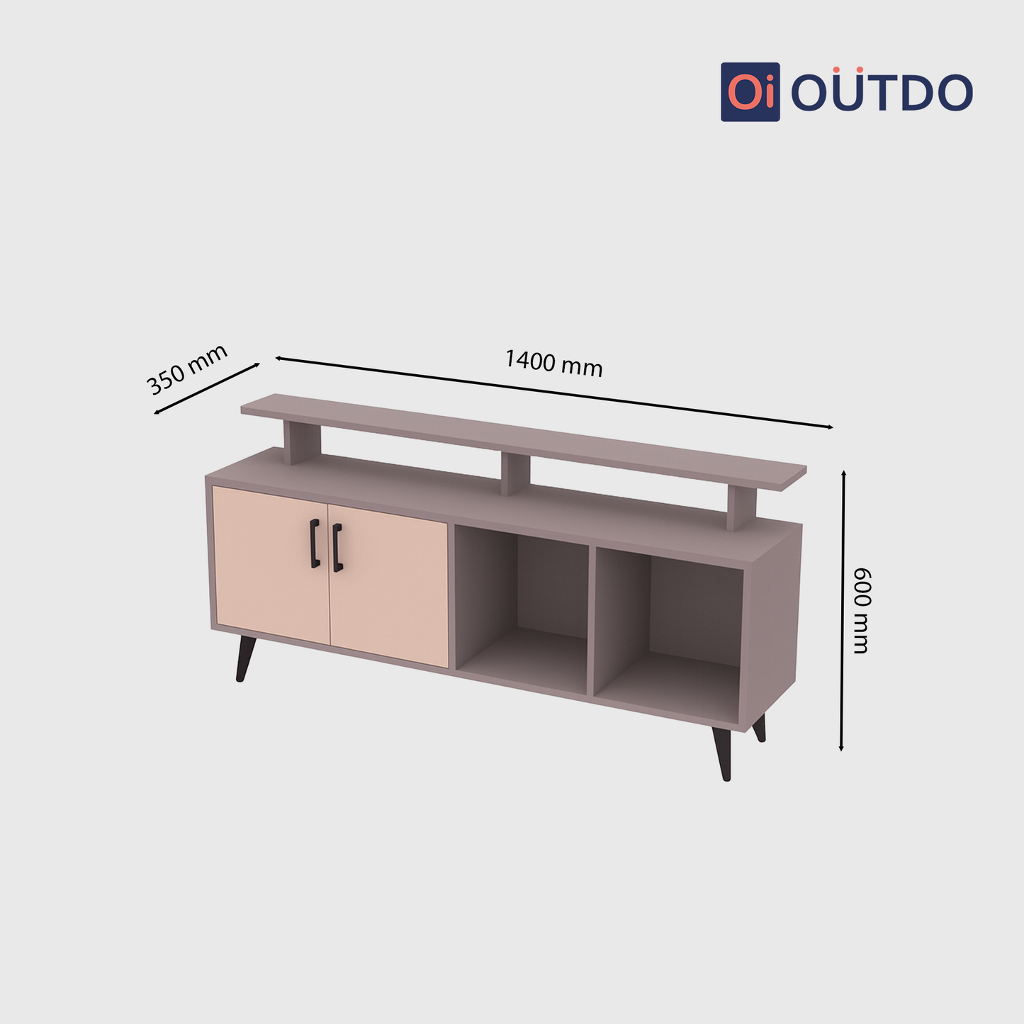 TierView TV Unit | Voila Clay