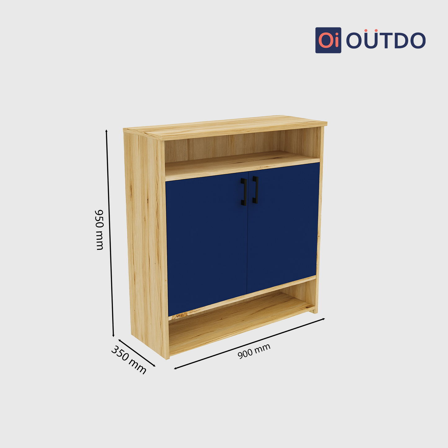 QuickTuck Shoe Rack  | Flagstaff Oak Navy Blue