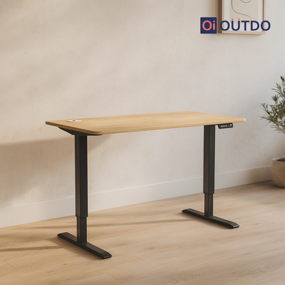 FlexPro Sit-Stand Smart Desk | Tundra Oak