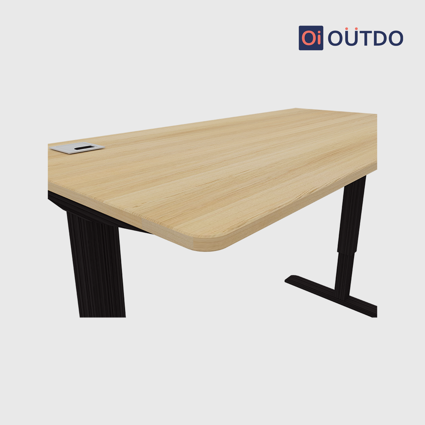 OutDo FlexPro Sit-Stand Smart Desk | Tundra Oak