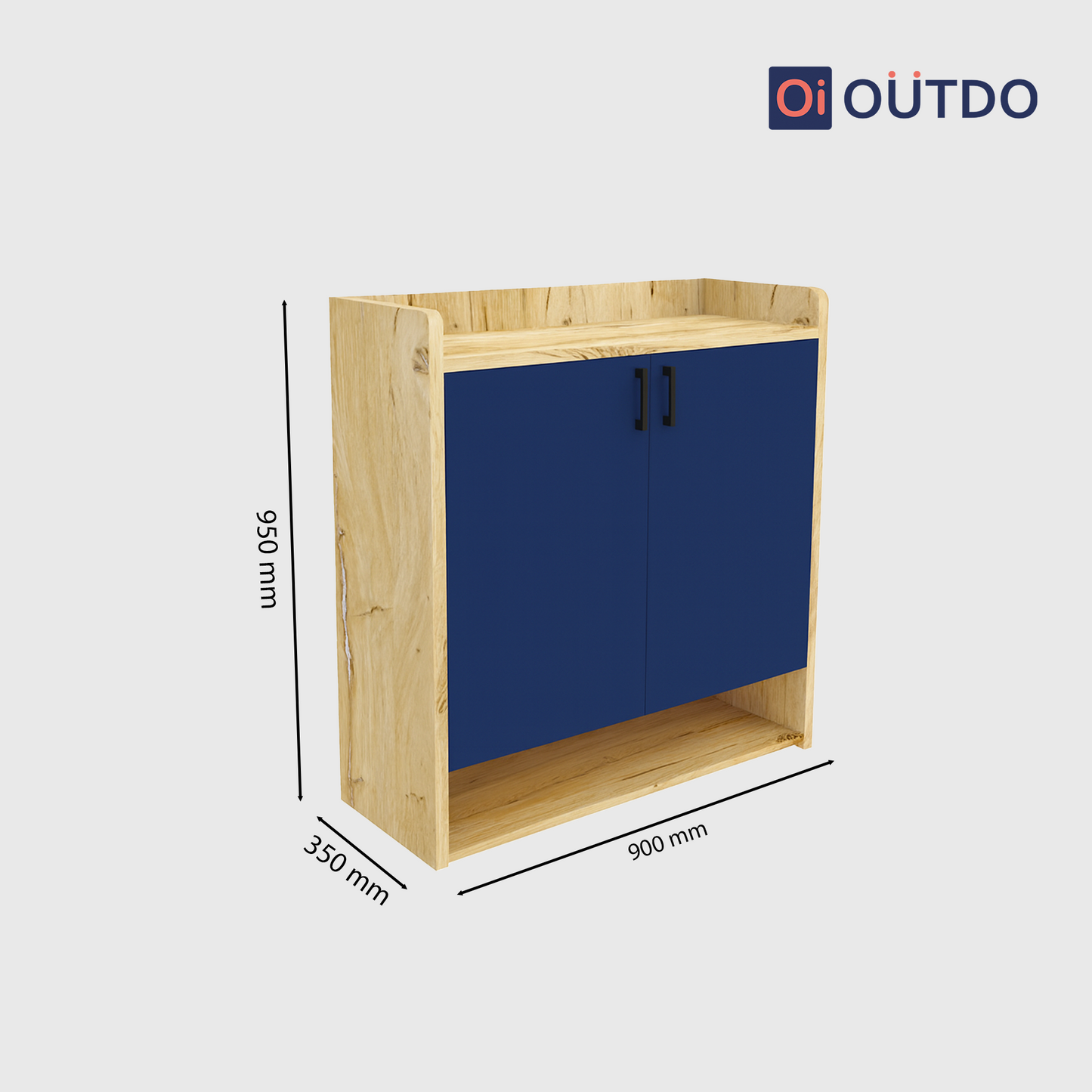 StepNest Shoe Rack | Flagstaff Oak Navy Blue