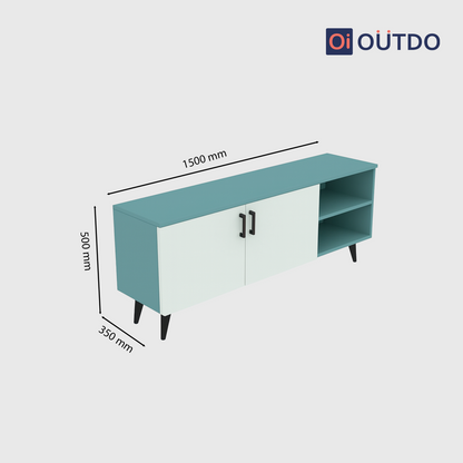 DualView TV Unit | Fern Green Water Green