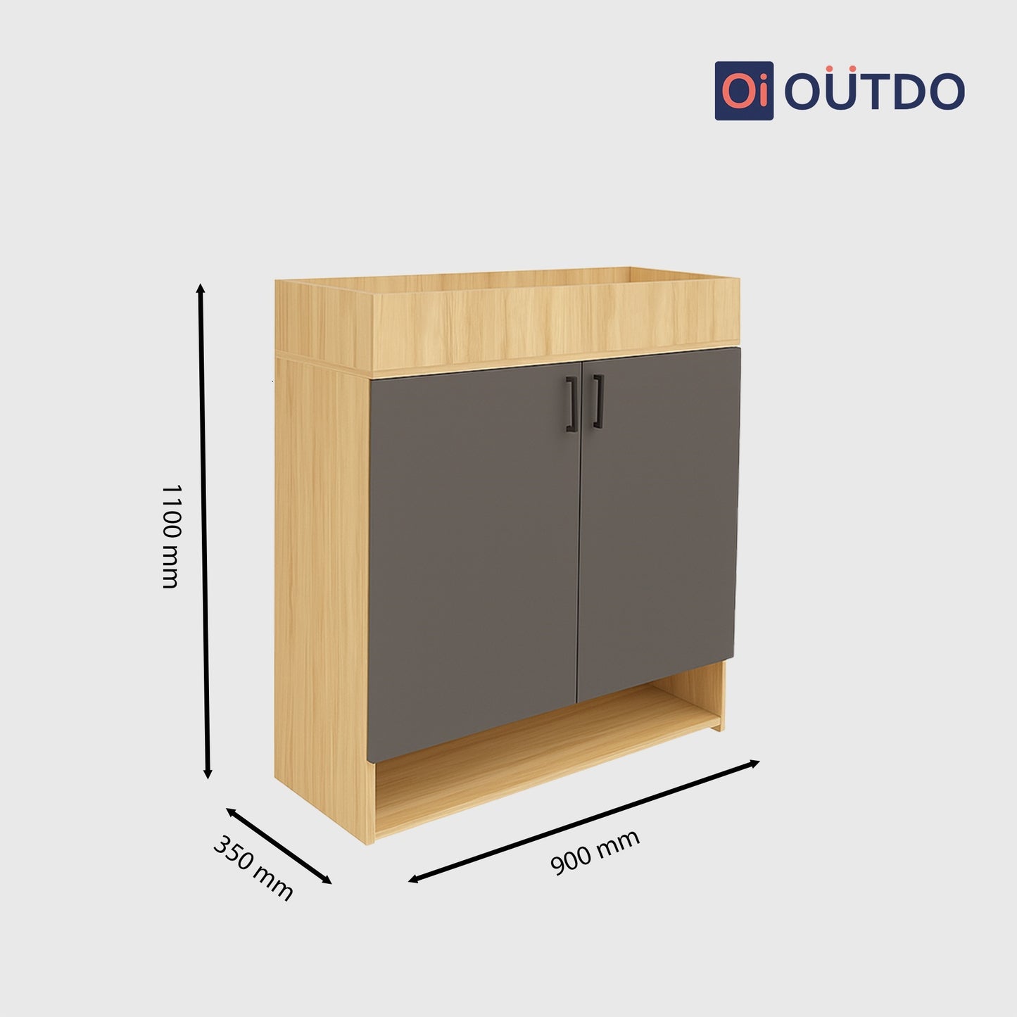 SoleGuard Shoe Rack |Tundra Oak Slate Grey