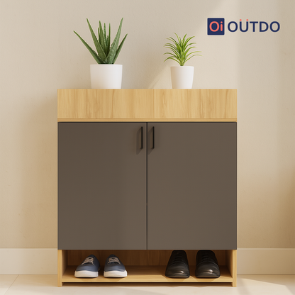 SoleGuard Shoe Rack |Tundra Oak Slate Grey