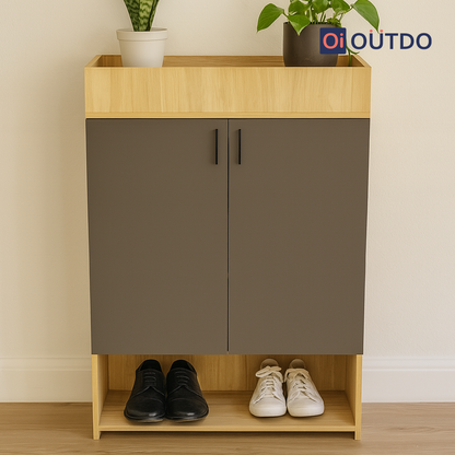SoleGuard Shoe Rack |Tundra Oak Slate Grey