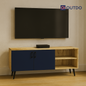 DualView TV Unit | Flagstaff Oak Navy Blue