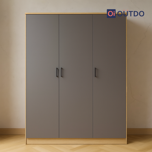 Compaxo 3 Door Wardrobe | Tundra Oak Slate Grey
