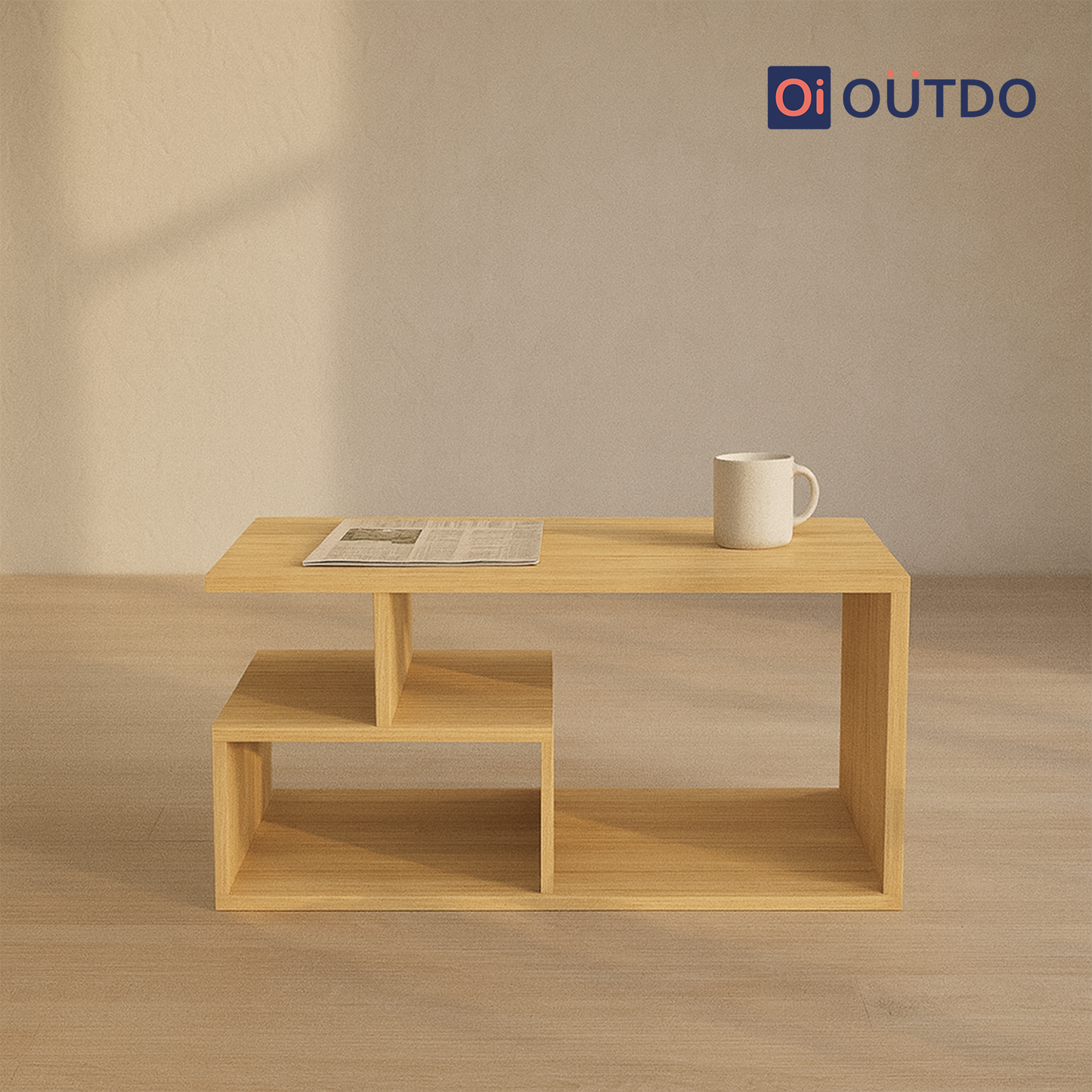 StepBrew Coffee Table | Tundra Oak Slate Grey