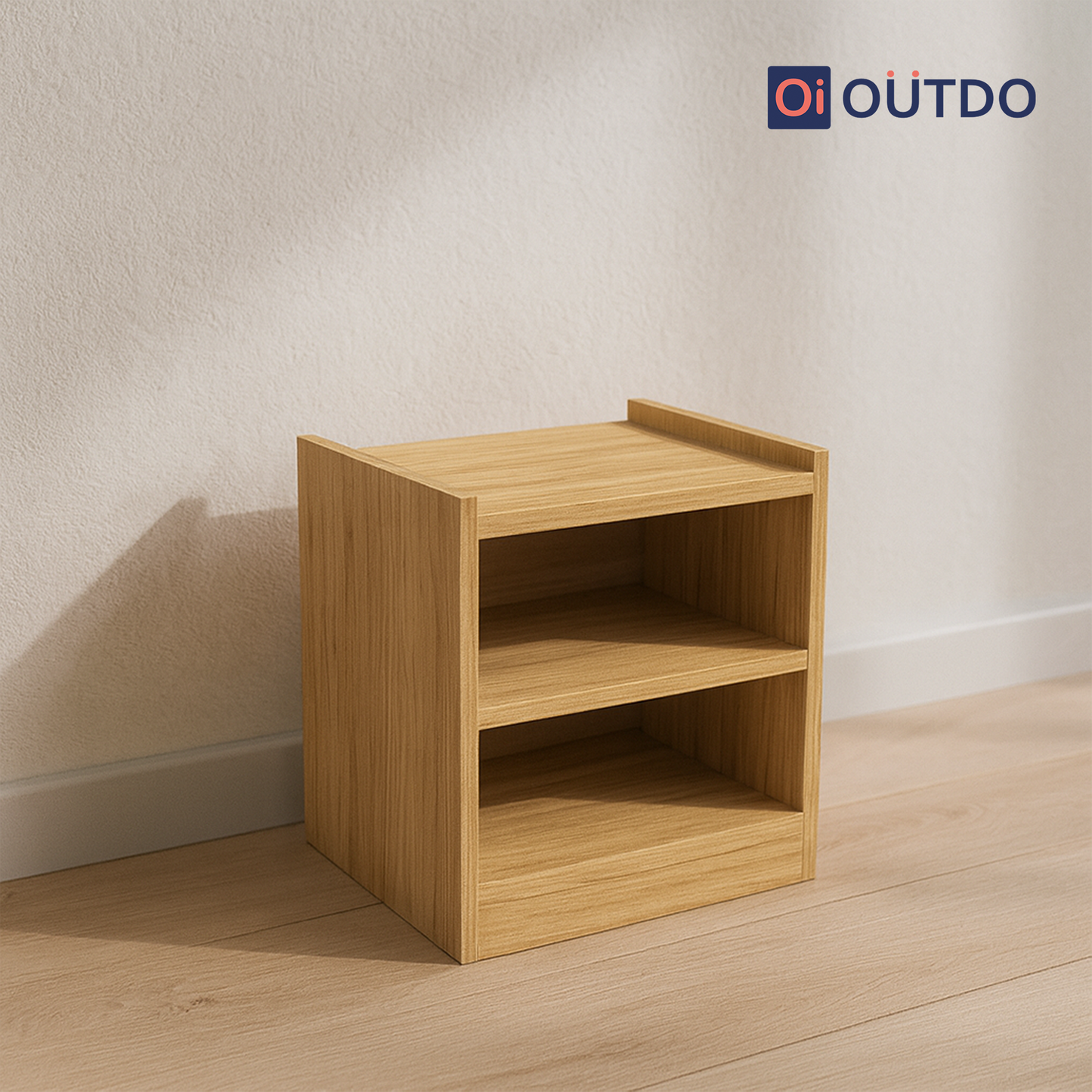 OpenRest Bed Side Table | Tundra Oak Slate Grey