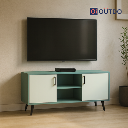 SymView TV Unit | Fern Green Water Green