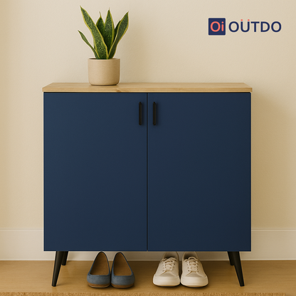 HideStep Shoe Rack | Flagstaff Oak Navy Blue