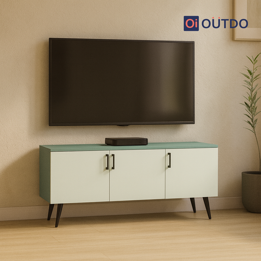 BlockView TV Unit | Fern Green Water Green