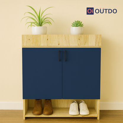 SoleGuard Shoe Rack | Flagstaff Oak Navy Blue
