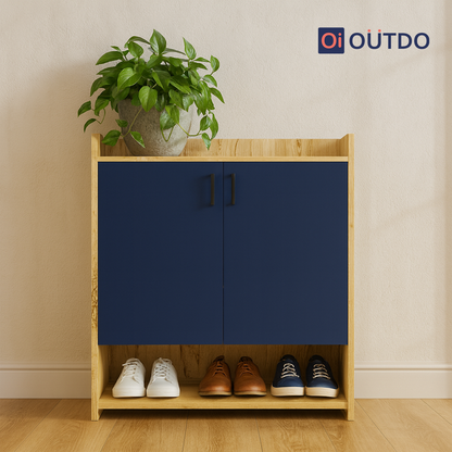 StepNest Shoe Rack | Flagstaff Oak Navy Blue