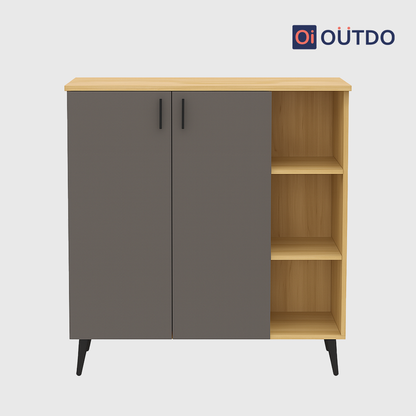 FlexStash Shoe Rack | Tundra Oak Slate Grey