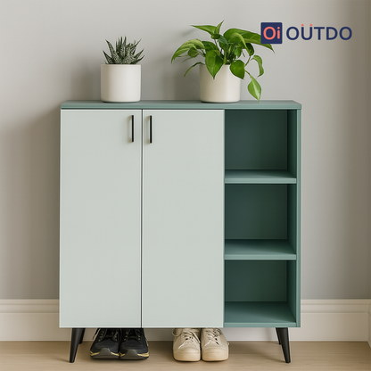 FlexStash Shoe Rack | Fern Green Water Green