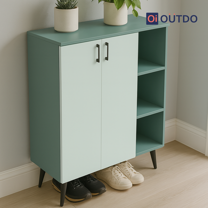 FlexStash Shoe Rack | Fern Green Water Green